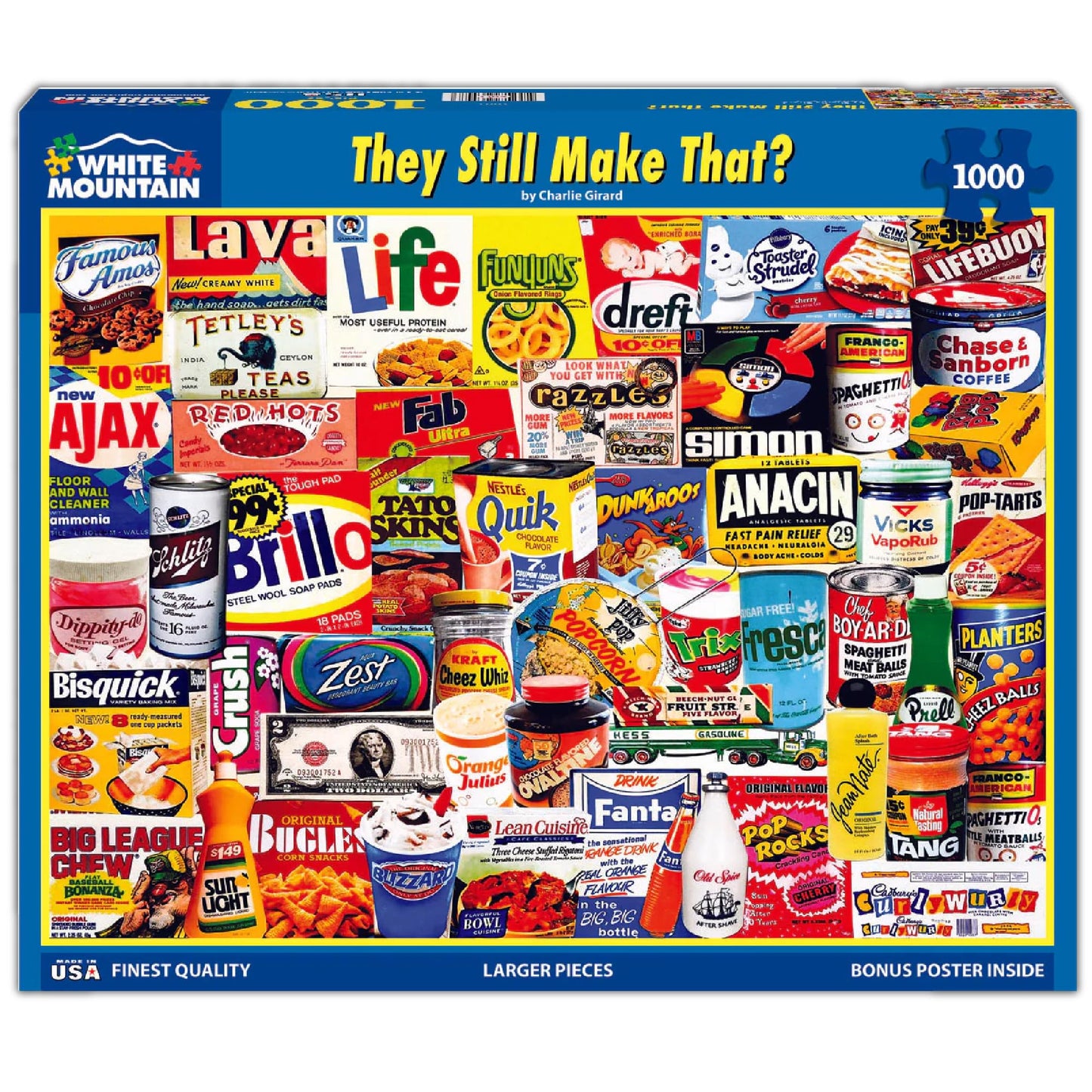 White Mountain Puzzles - They Still Make That? - 1000 Piece Jigsaw Puzzle For Adults & Kids - Fun Family Activity - 24''X30''