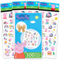 Peppa Pig Sticker and Tattoos Party Favors Super Set Bundle ~ 200 Peppa Pig Temporary Tattoos and Stickers (Peppa Pig Party Supp