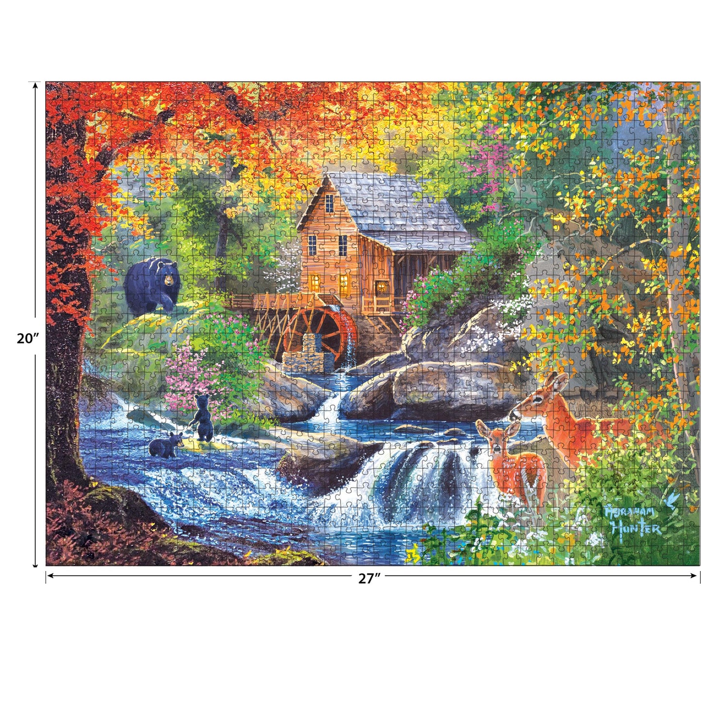 Roseart - Abraham Hunter - Spring Mill - 1000 Piece Jigsaw Puzzle For Adults