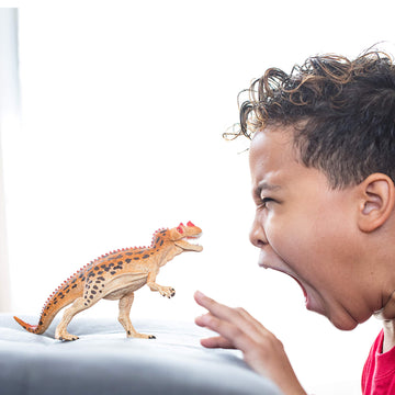 Schleich Dinosaurs, Jurassic Era Dinosaur Toys For Boys And Girls, Realistic Ceratosaurus Toy Figure With Moving Jaw, Ages 4+