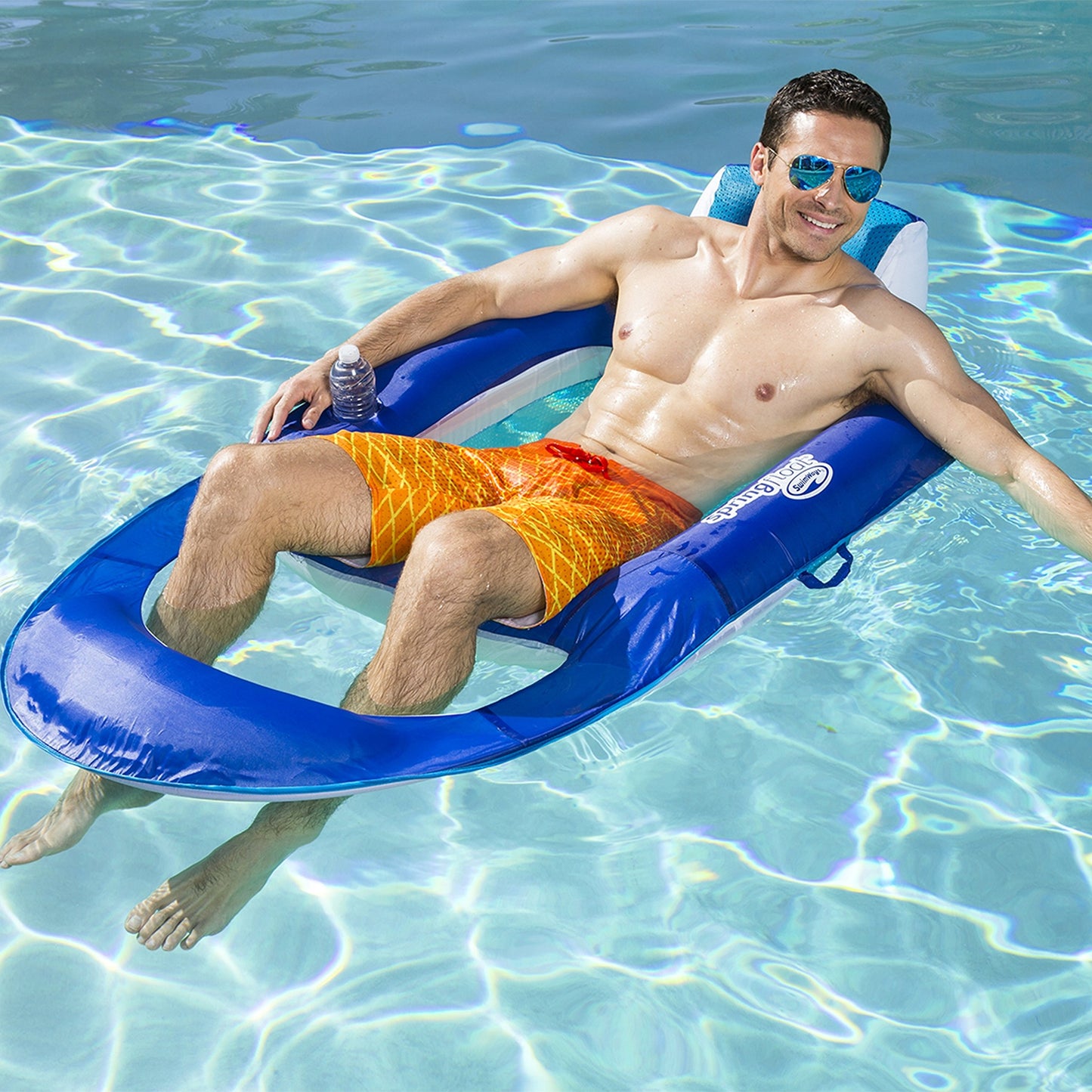 Swimways Spring Float Recliner 13018 - Colors Vary