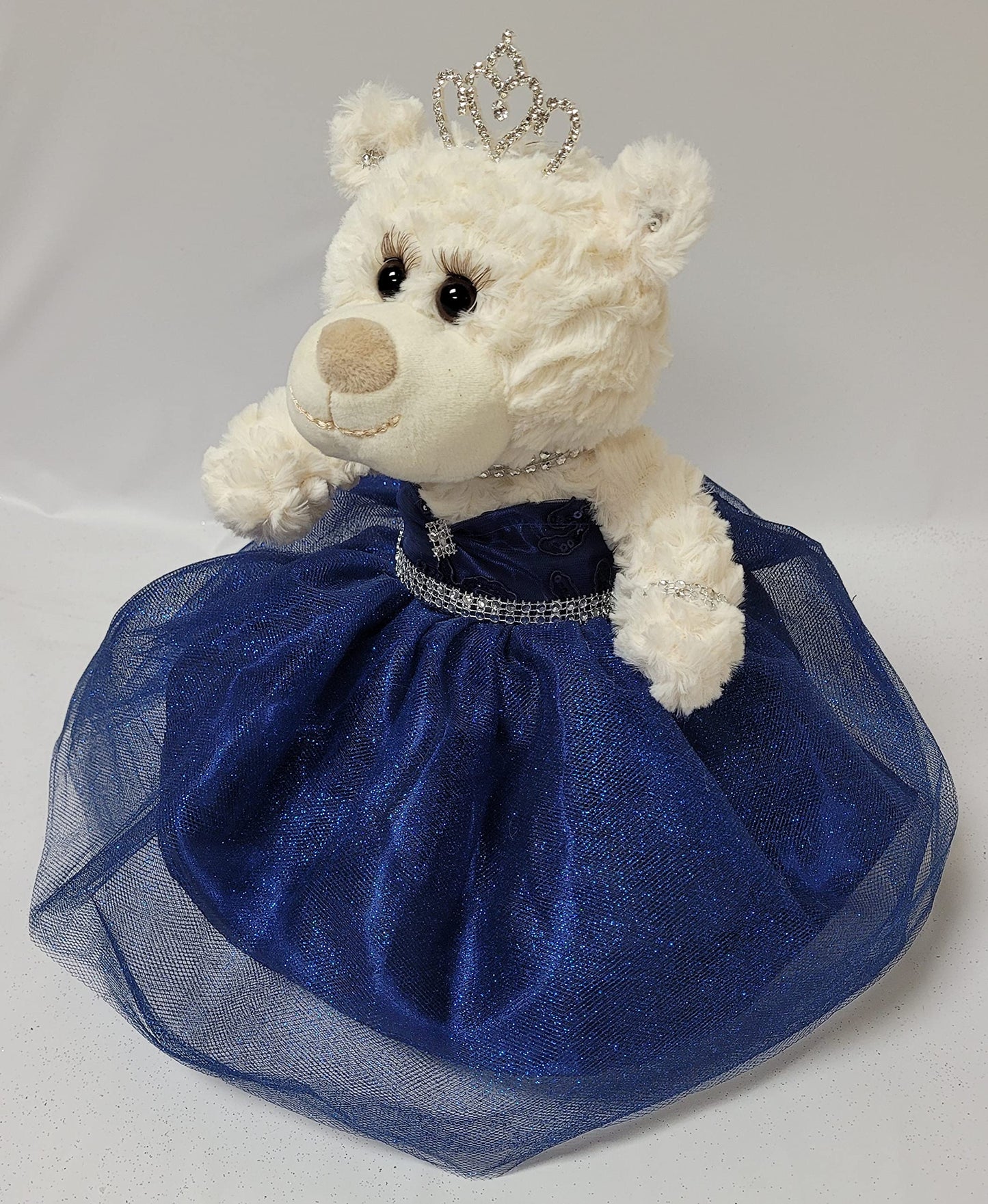 Kinnex Collections Since 1997 12'' Quince Anos Quinceanera Last Doll Teddy Bear With Dress (Centerpiece) ~ Arc09831-16 (Navy Blu