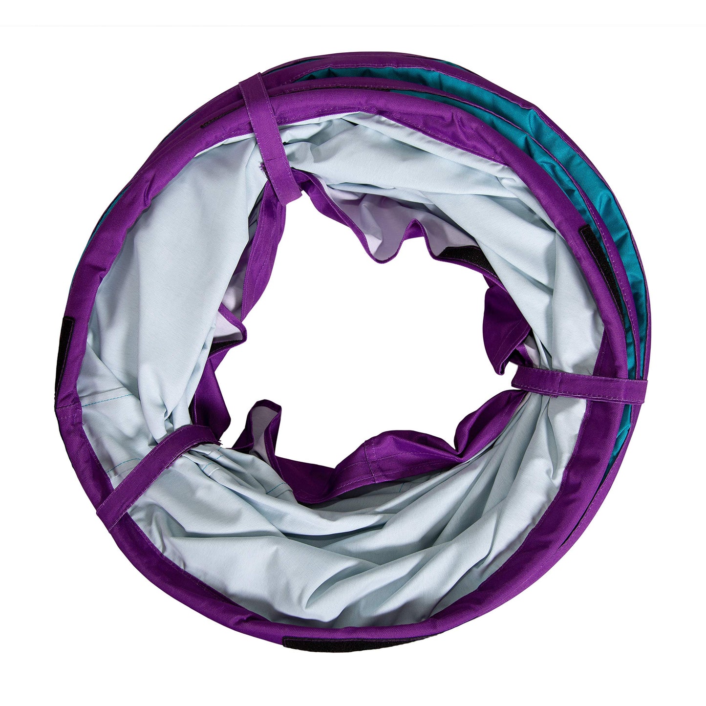 Pacific Play Tents 20507 Institutional Play Tunnel, 6' X 19'' Diameter - Teal/Purple