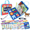 Busy Board Book, Montessori Pre K Preschool Learning Toy, Travel Activities, Autism Sensory Toys,Kids Workbook Activity Binder M