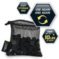NATIONAL GEOGRAPHIC Rock Tumbling Media - GemFoam Reusable Foam, Black, Medium Size, Enhances Shine for Tumbled Rocks and Minerals