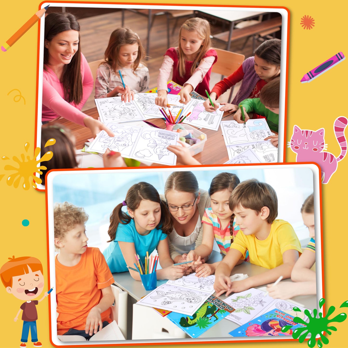 Geefuun 28PCS Mini Coloring Books for Kids Party Favors: Ages 2-4 4-8 - Birthday Gifts Small Goodie Bags Stuffer Fillers Bulk Sc