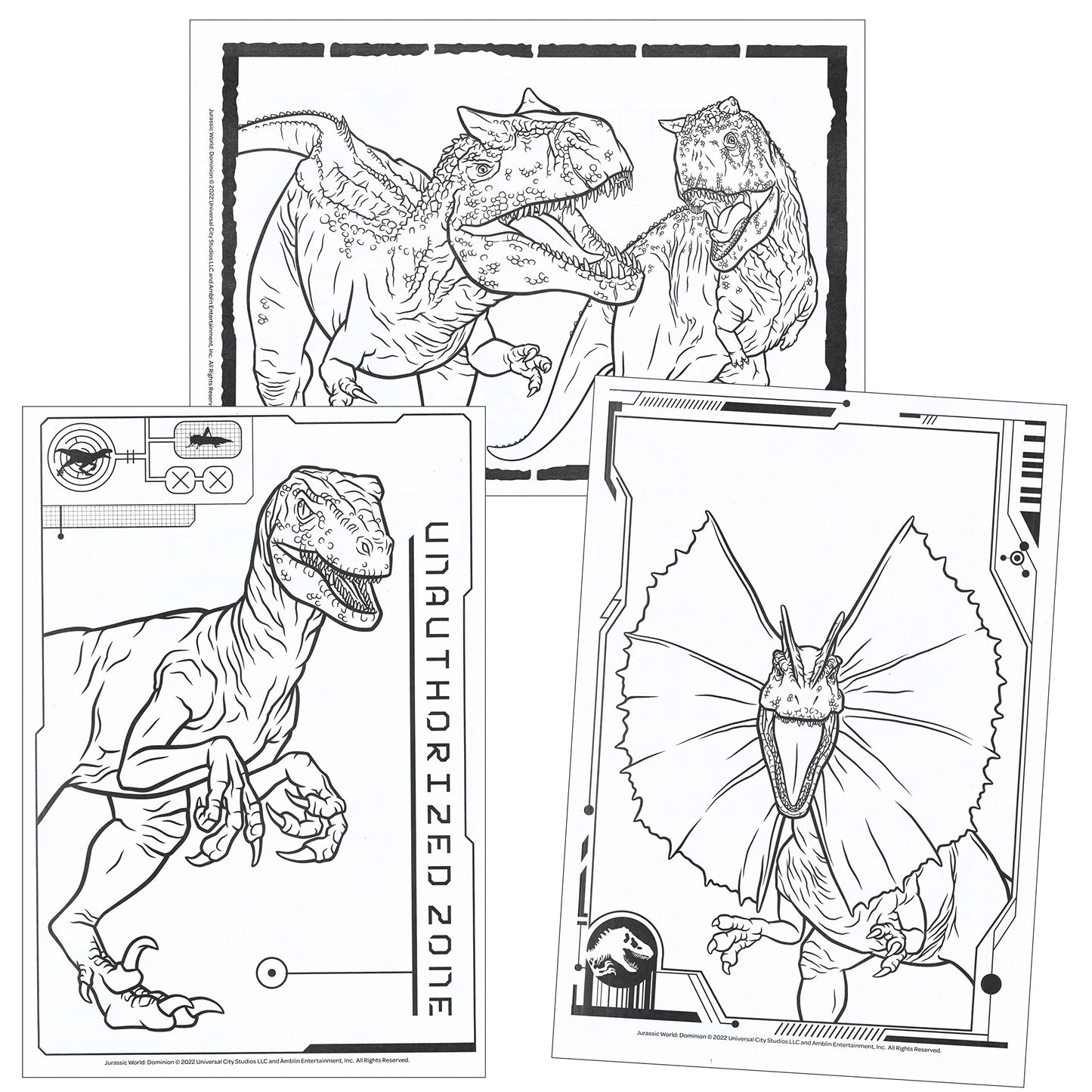 Jurassic World Jumbo Coloring And Activity Book - 64 Pages