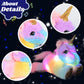 Cuteoy Plush Unicorn Nightlight Toy, 13" Pink Fabric, LED Glowing, Singing Lullabies, Perfect Gift for Kids, Boys & Girls