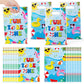Summer Pool Party Favor Bag - 50Pcs Poolside Fun to Be One Goodie Candy Treat Gift Bag Beach Ball Flamingo First Birthday Party 