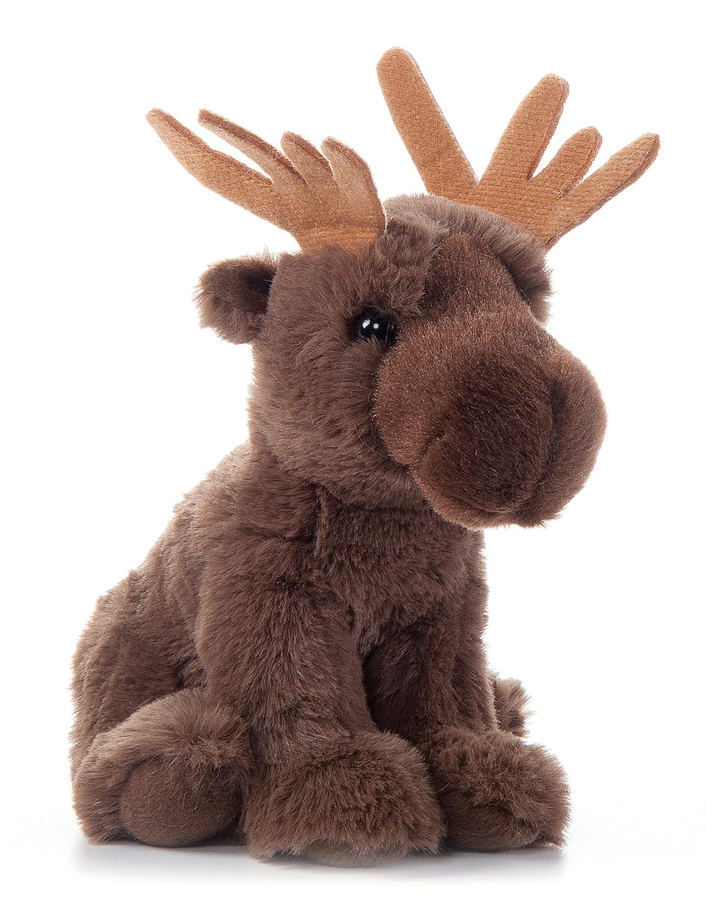 The Petting Zoo Moose Stuffed Animal Plushie, Gifts For Kids, Wild Onez Babiez Wildlife Animals, Moose Plush Toy 6 Inches