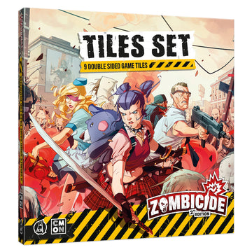 CMON Zombicide 2nd Edition Tiles Set - Enhance Your Board Game Experience! Cooperative Strategy Game with Tabletop Miniatures, A