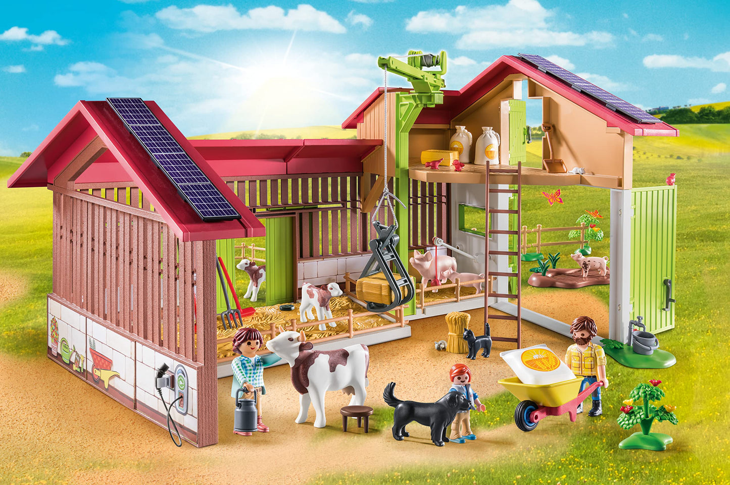 Playmobil Large Farm Playset - Multicolor Plastic Model 71304 for Creative Play