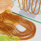 Beaded Necklace, 200 PCS 33'' Orange Mardi Gras Beads, Mardi Gras Accessories, Costume Bead Necklace Bulk, Party Parade Beads fo