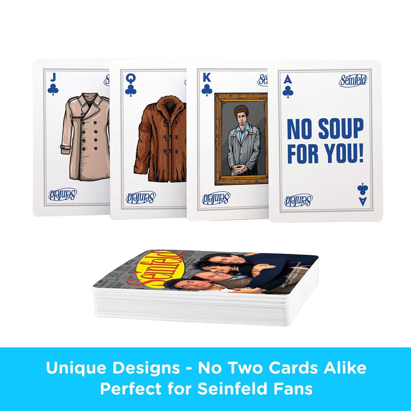 Aquarius Seinfeld Playing Cards - Seinfeld Icons Themed Deck Of Cards For Your Favorite Card Games - Officially Licensed Seinfeld Merchandise & Collectibles