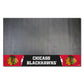 FANMATS 14230 Chicago Blackhawks Vinyl Grill Mat - 26in. x 42in. - Deck Patio Protective Mat | Oil, flame, and UV resistant