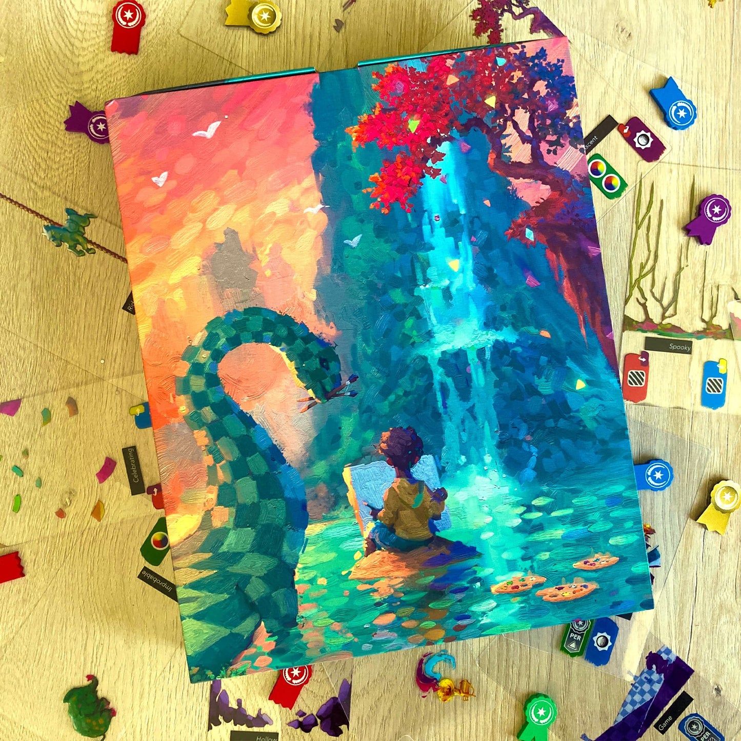 Canvas Reflections Board Game Expansion - Create Stunning Masterpieces! Art Competition And Puzzle Game For Kids &D Adults, Ages