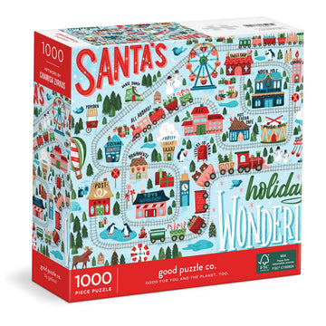 Galison Good Puzzle Co. Santa's Wonderland 1000pc Puzzle