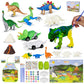Bonnyco Dinosaur Toys For Kids Painting Kit 16 Figurines Kids Crafts Kits With Glow In The Dark Toys & Gifts For Boys 3 4 5 6 7 8 9 10 Years Old | Dinosaur Gifts Arts And Crafts Birthday Christmas