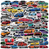 Dulefun 100Pcs Jdm Car Stickers, Racing Sport Car Stickers Vinyl Waterproof For Water Bottles Laptop Guitar Skateboard Scrapbook
