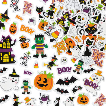 READY 2 LEARN Foam Stickers - Halloween - Pack of 168 - Self-Adhesive - Stickers for Halloween Crafts, Scrapbooks and Cards