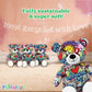 PLUSHOLOGY I Love Washington DC Graffiti Style Teddy Bear Stuffed Animal; Cuddly Soft Velboa Plush Animal for Kids 3 Years Old to mature-themeds; Child-Safe Embroidered Face Details (10 Tall When Seated)