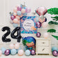 Smlpuame 40 Inch Black Number Balloons 0-9, Aluminum Foil for Birthday & Wedding Decorations