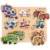 Pikatoyz Montessori Wooden Puzzles For 1-3 Year Olds - Peg Puzzles For Toddlers - Educational And Learning Toys - Wooden Toys For 1+ Year Olds - Travel-Friendly Baby Puzzles