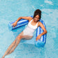 Big Joe Shaka Sling XL Pool Float, Ripple Blue, Doubled-Sided Mesh, Quick Draining Fabric, No Inflation Needed