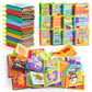 Joyin 12 Pcs Bath Books, Nontoxic Fabric Soft Crinkly Cloth Books, Waterproof, Bathtub Pool And Early Education First Toys For Infant Newborn Baby Toddlers Kids Birthday Gifts