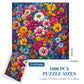 All4Jig Flowers Fun Jigsaw Puzzles For Adults And Kids, 1000 Pieces, Christmas Secret Santa Gift, White Elephant Gifts, Number P