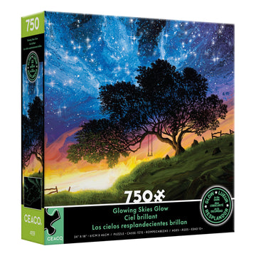 Ceaco - Glow In The Dark - Glowing Skies - 750 Piece Jigsaw Puzzle