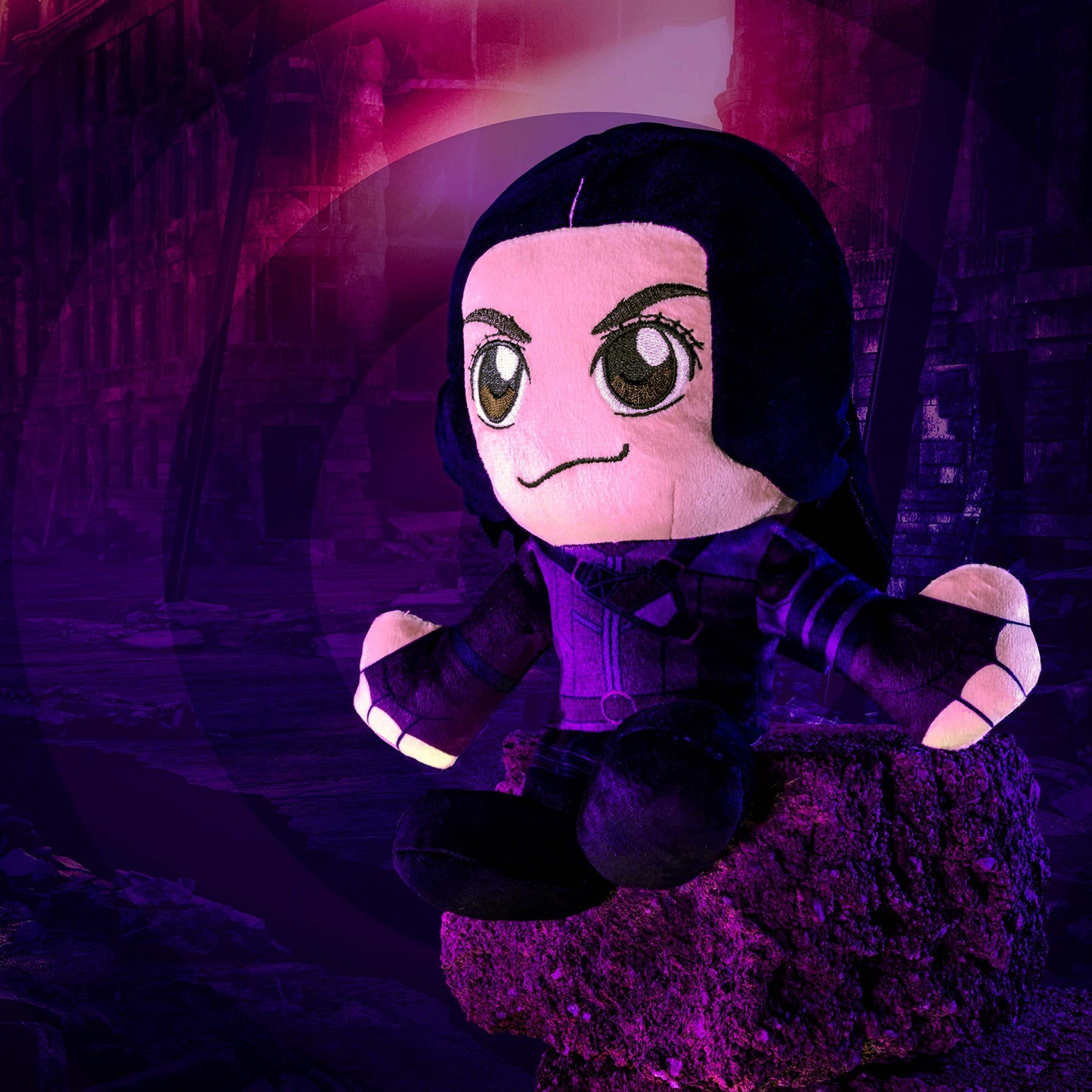 Bleacher Creatures Marvel Kate Bishop (Hawkeye) 8' Kuricha Sitting Plush- Soft Chibi Inspired Toy