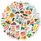 102Pcs Garden Stickers For Kids, Gardening Stickers For Scrapbooking, Garden Party Favors, Planting Gardening Gifts For Girls, F