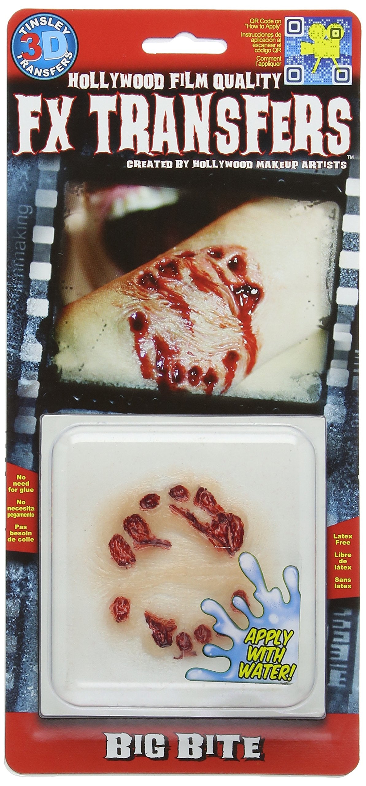 Tinsley Transfers Big Bite, Flesh/Multi, One Size