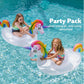 JOYIN Large Inflatable Unicorn Pool Float - Colorful Glitter Ride-On Raft for Kids, Perfect for Summer Pool Parties and Beach Fun
