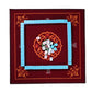 Mose Cafolo Mahjong Game Set - X-Large 1.5" White Blue Melamine Tiles with Travel Case