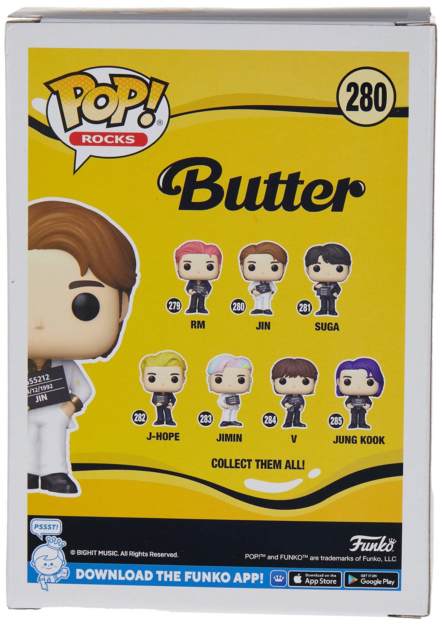 Funko Pop! Rocks BTS Jin Vinyl Figure - Standard Multicolor Collectible Model 64292