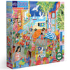 eeBoo: Piece and Love Marketplace in France 1000 Piece Square mature-themed Piece Puzzle  23 x 23 When Completed  Sturdy Puzzle Pieces  for Ages 14 and up