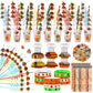 Seenelling 194 Pcs Thanksgiving Classroom Gifts Bulk for Students Kids Fall Party Favors School Stationery Set Thanksgiving Trea