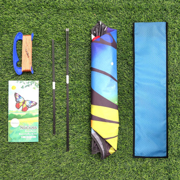 Kaiciuss Butterfly Kite For Kids & Adults Easy To Fly, 55' X 28' Large Single Line Kite For The Beach, Easy Flying Kite Comes With 300 Ft String Kite Handle