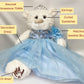 Kinnex 20'' Quince Anos Teddy Bear In Lavender Dress - Collectible Last Doll Centerpiece (B16831-5)