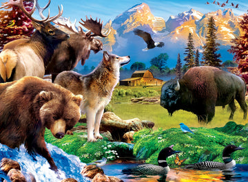Masterpieces 100 Piece Jigsaw Puzzle For Kids - Grand Teton National Park - 14''X19''