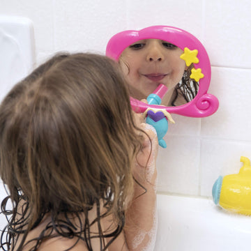 Nuby Mermaid Mirror Bath Toy Set, 3 Yrs+, 3Pc, Multi-Colored, 5', Multicolor