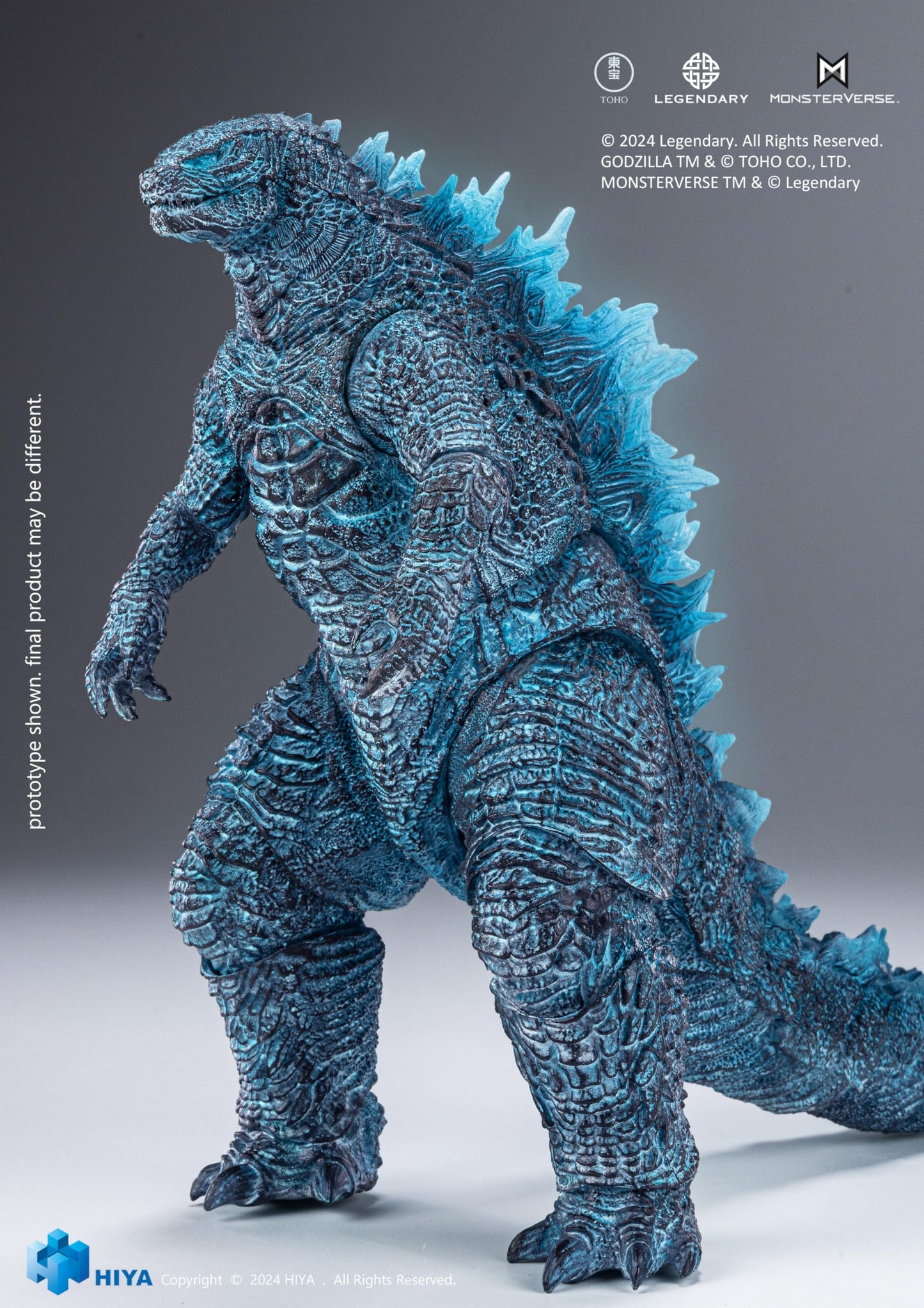 Hiya Toys Godzilla x Kong Energized Action Figure, Multicolor, One Size, Model EBG0187, Plastic