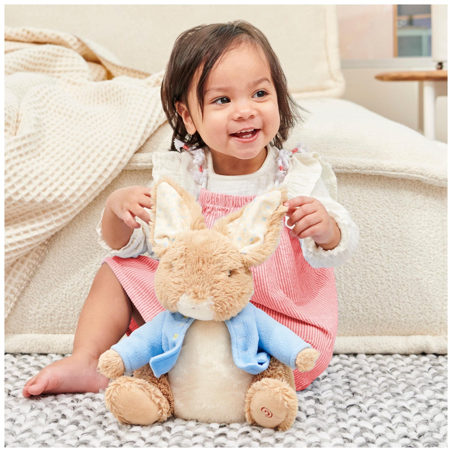 Gund Beatrix Potter Peter Rabbit Peek-A-Ears Animated Plush, Interactive Bunny Stuffed Animal, Sensory Toy For Babies And Toddle