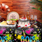 Tegeme 6 Pack 80S Plastic Party Tablecloth 80'S Party Table Cover 80S Birthday Party Supplies The 80'S Hip Hop Party Decoration