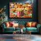 1000 Piece Puzzles For Adults Clearance, Super Delicious Food Burger & Fries Puzzle For Adults, Hard Challenge Art Jigsaw Puzzle