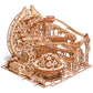 Wood Trick Wooden Marble Run Electric Motorized - 3D Wooden Puzzles For Adults And Kids To Build - 15X14 In - Roller Coaster Wooden Model Kits For Adults And Teens To Build