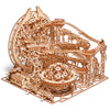 Wood Trick Wooden Marble Run Electric Motorized - 3D Wooden Puzzles For Adults And Kids To Build - 15X14 In - Roller Coaster Wooden Model Kits For Adults And Teens To Build