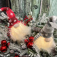 Gerson 7'' H Battery Operated Lighted Holiday Plush Gnome Figurine, Assortment Of 2